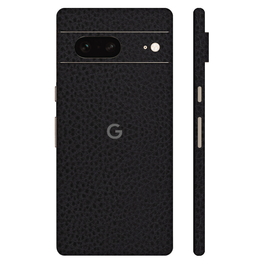 Pixel7 Pro Black Leather Back Cover