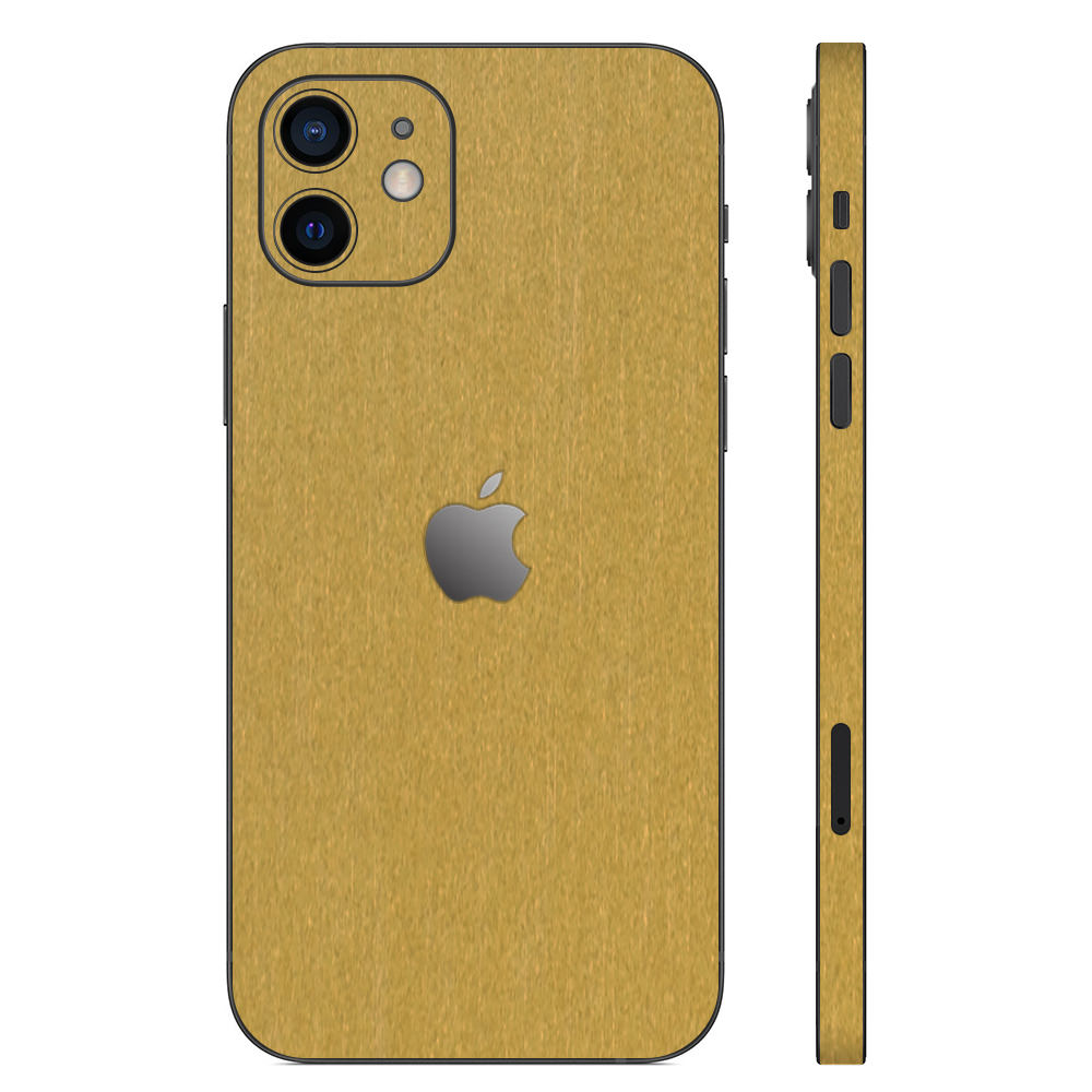 iPhone12 mini gold brushed metal