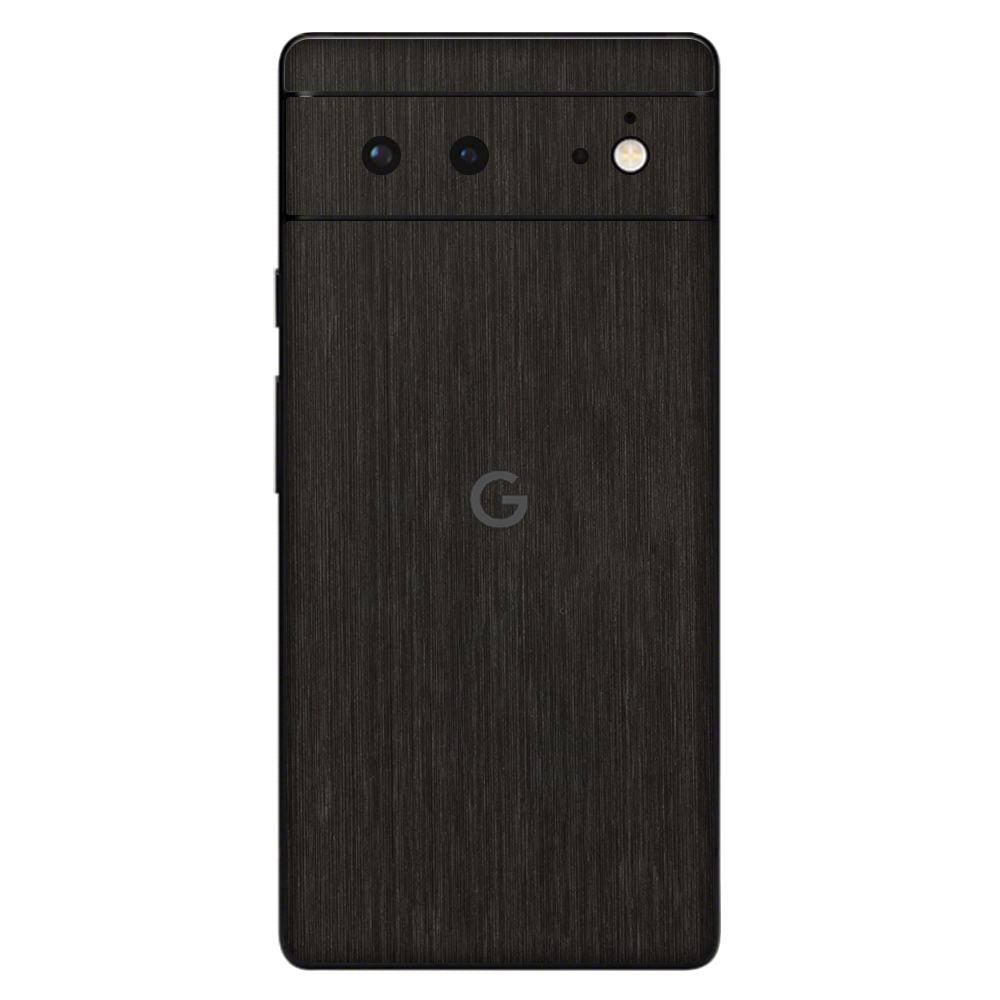 Pixel6 Black Brushed Metal Back Cover